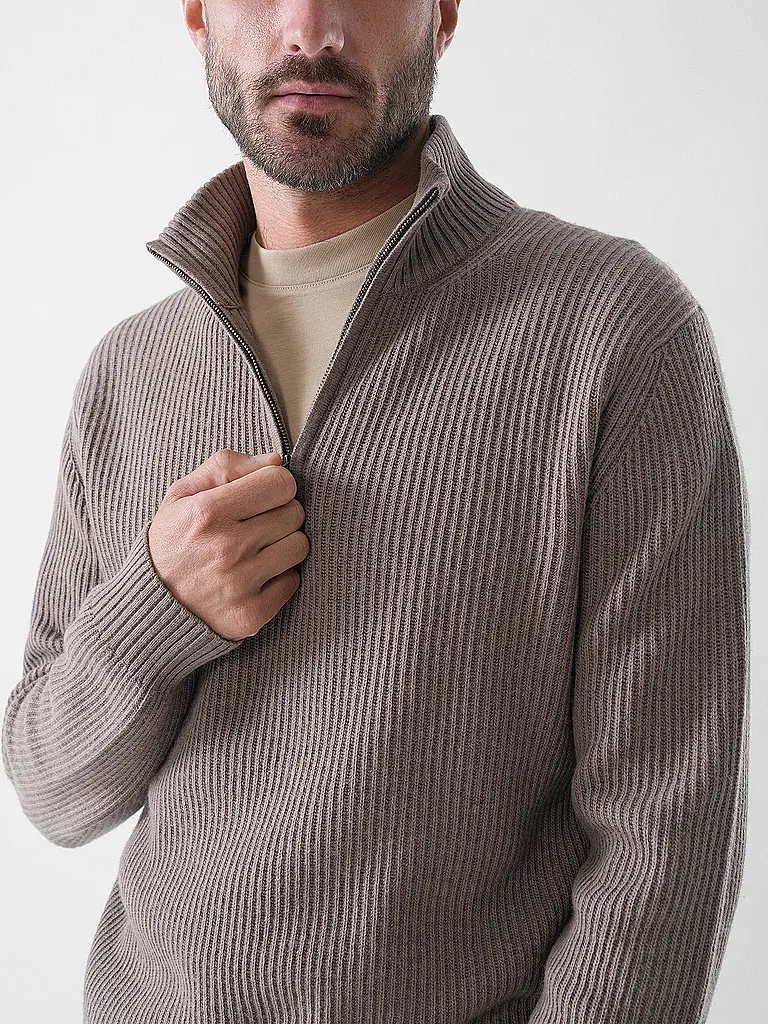 WOOLRICH | Troyer Pullover  | Camel