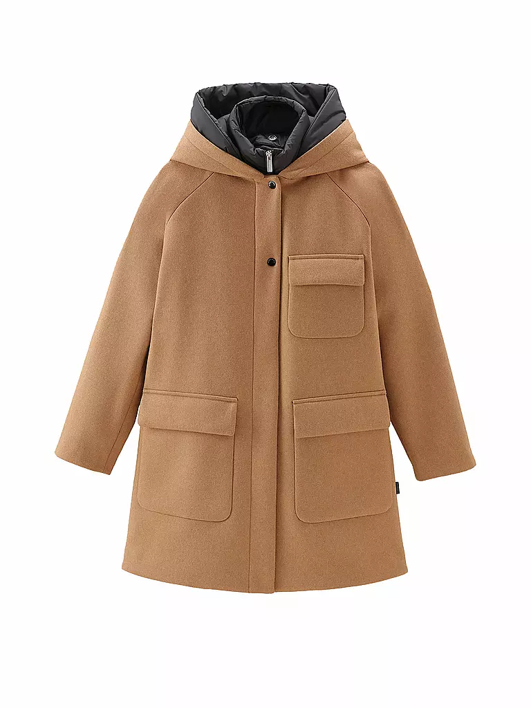 WOOLRICH | Wolljacke 2-in-1 | camel