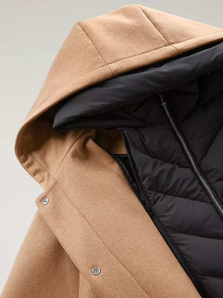 WOOLRICH | Wolljacke 2-in-1 | camel