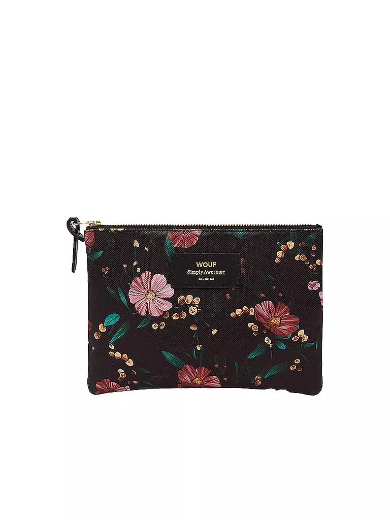 WOUF | Tasche - Pouch Large Black Flowers | schwarz