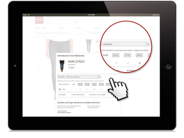 Filialbestand online prüfen Prüfen Sie online den Filialbestand und schauen Sie, welche Produkte es in Ihrer Lieblingsfiliale gibt