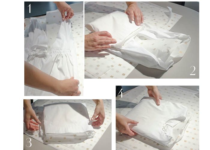 Sabina_Bluse Seidenpapier ist der wichtigste Helfer, um knitterfrei zu packen.