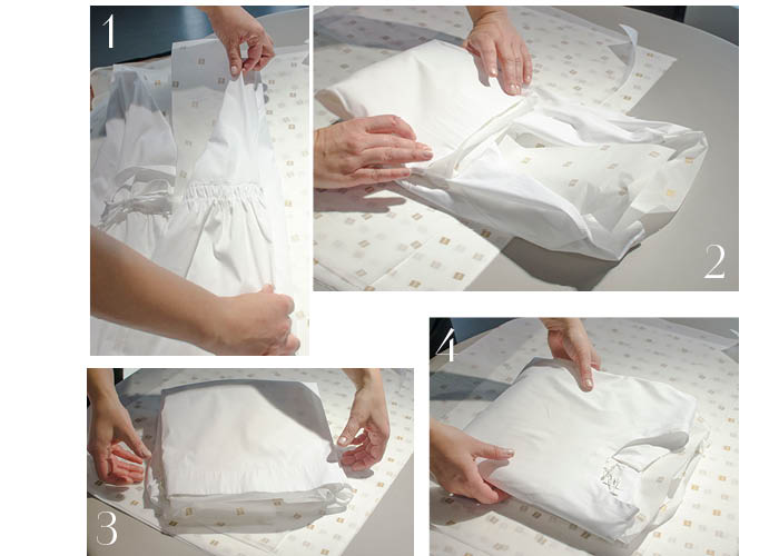 Sabina_Bluse Seidenpapier ist der wichtigste Helfer, um knitterfrei zu packen.