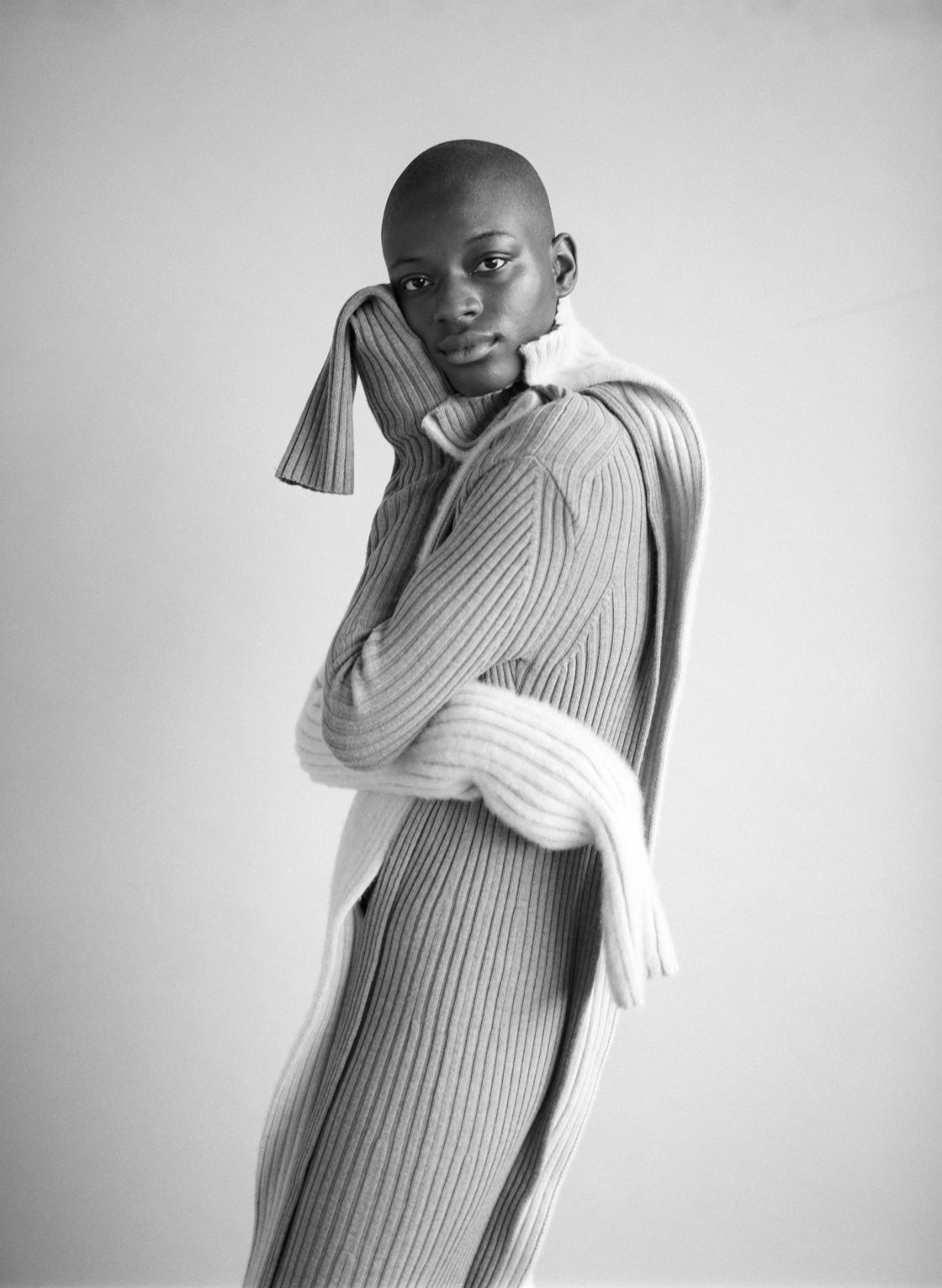 6.knitted cashmere split dress 6.knitted cashmere split dress