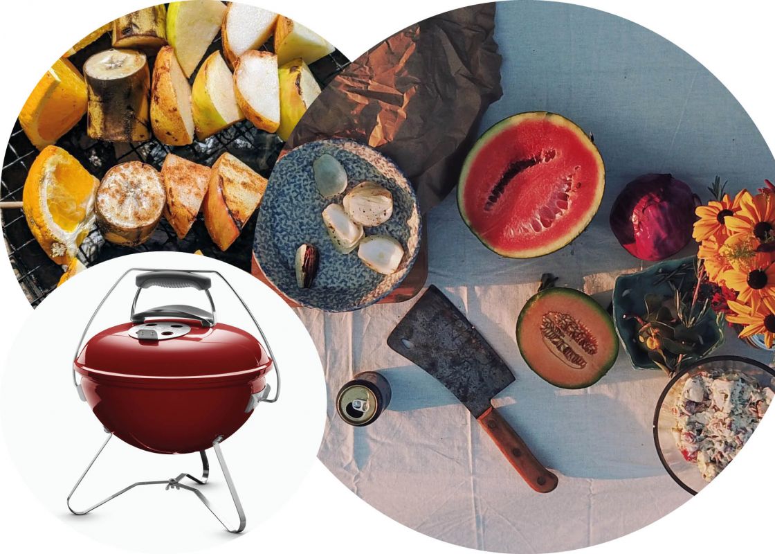 BBQ Obst Obstspieße für eine leckere Abwechslung