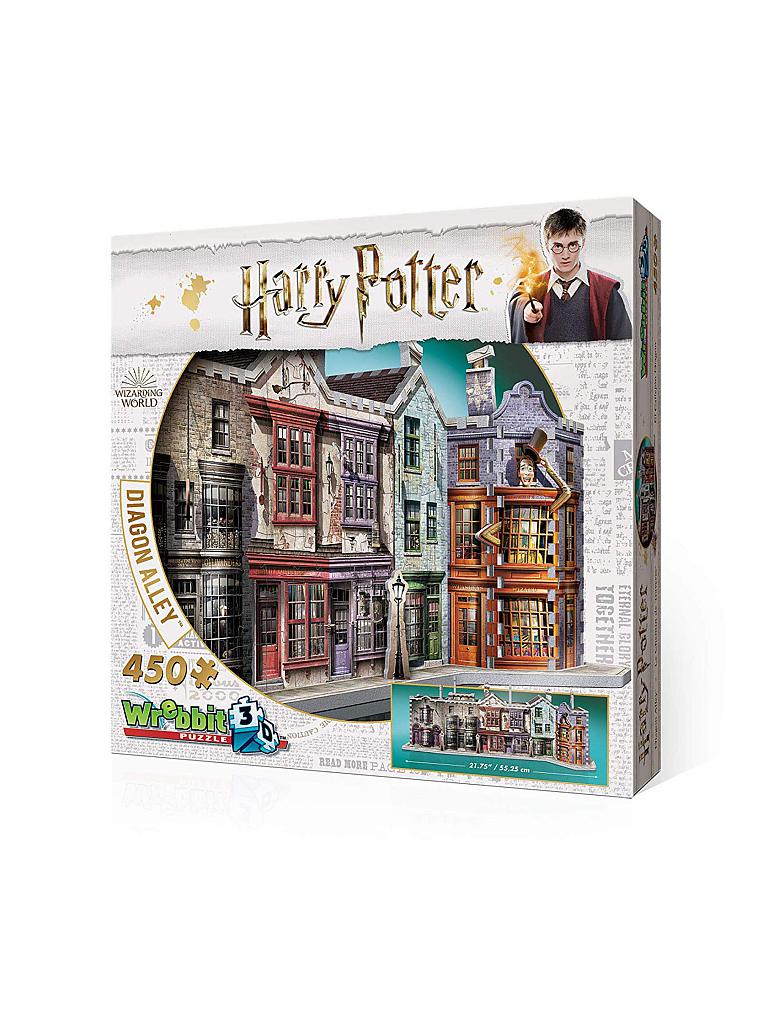 WREBBIT | 3D-Puzzle "Harry Potter" Winkelgasse (450 Teile) | transparent