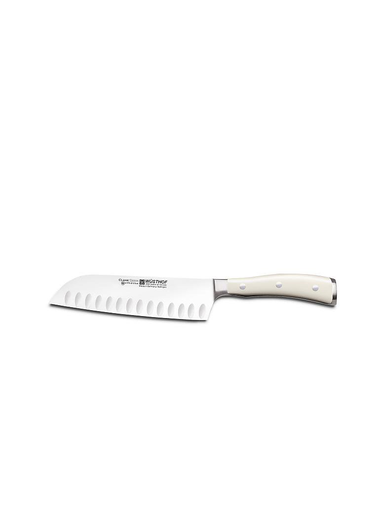 WUESTHOF | Santokumesser mit Kullenschliff "Classic Ikon" 17cm | creme