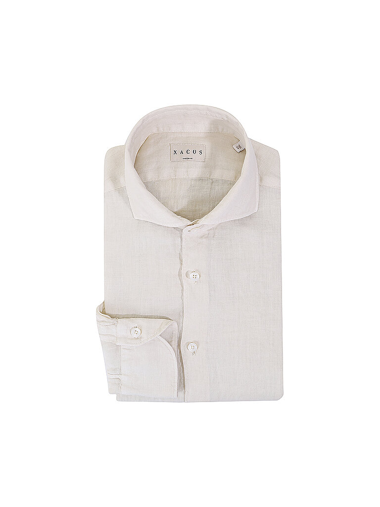 XACUS Leinenhemd Tailor Fit beige | 41