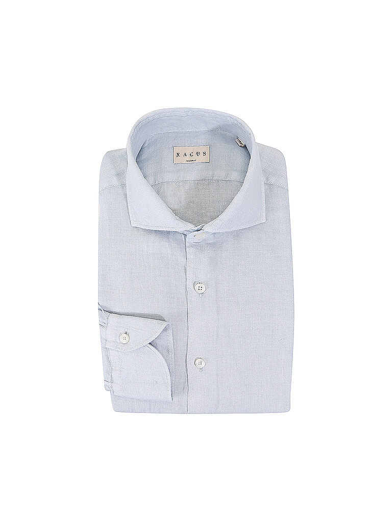XACUS Leinenhemd Tailor Fit blau | 42
