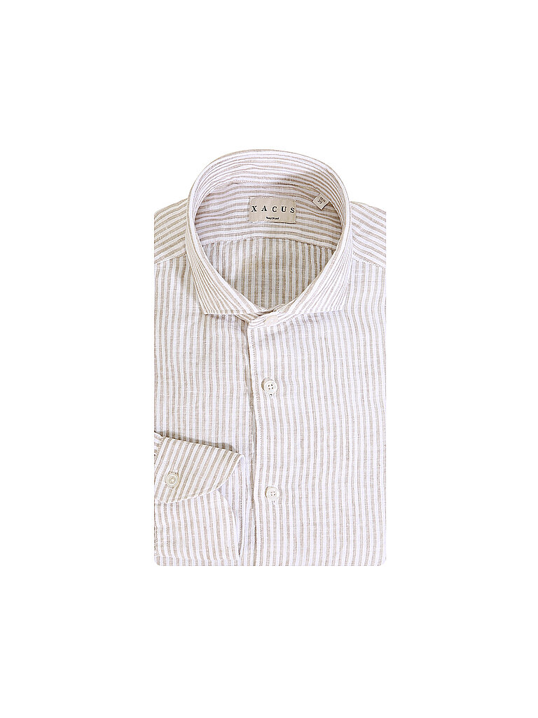 XACUS Leinenhemd Tailor Fit weiß | 40