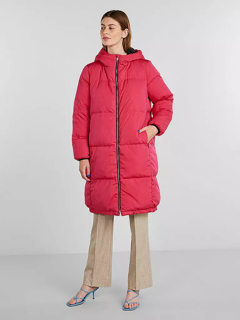 YAS | Daunensteppmantel | pink