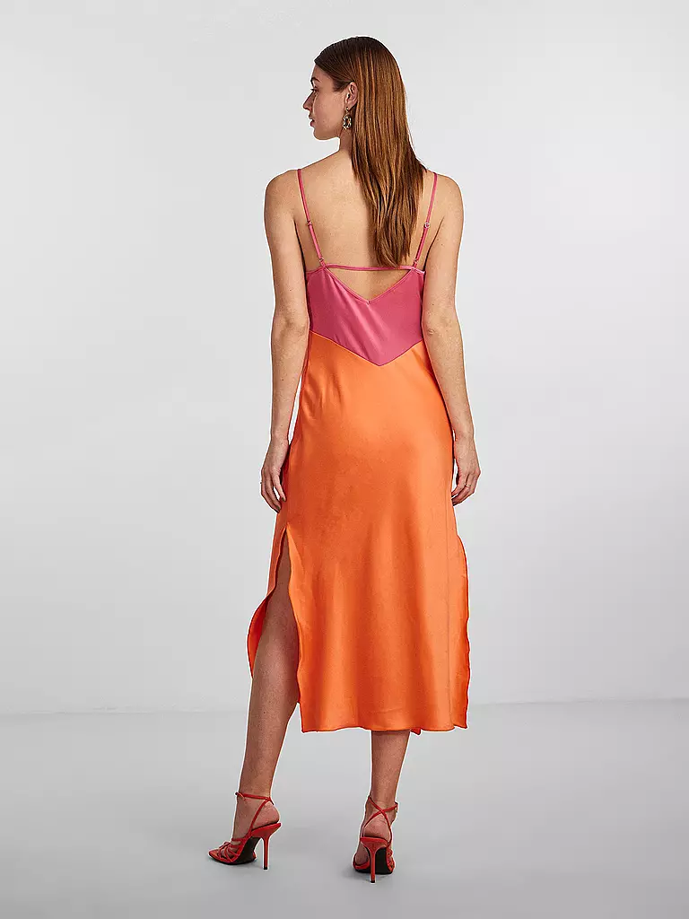 YAS | Midikleid YASDOTTEABLOCK | rosa