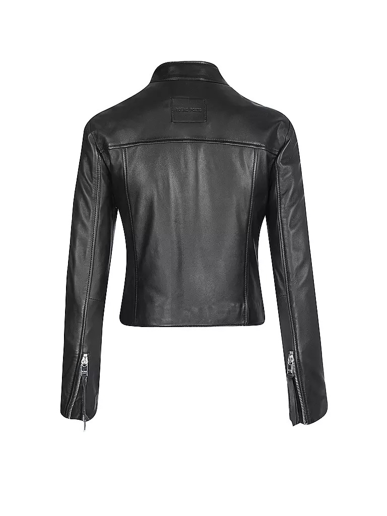 YPS | Lederjacke LANA SOFT ZIP | schwarz