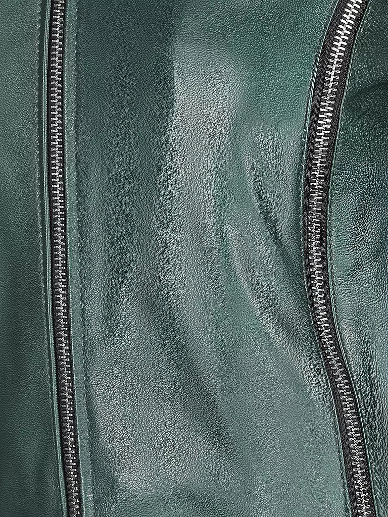 YPS | Lederjacke LANA SOFT ZIP | grün