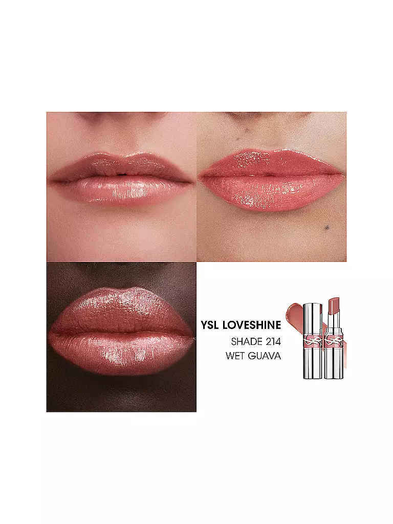 YVES SAINT LAURENT |  Loveshine Lippenstift (214 Wet Guave) | rosa