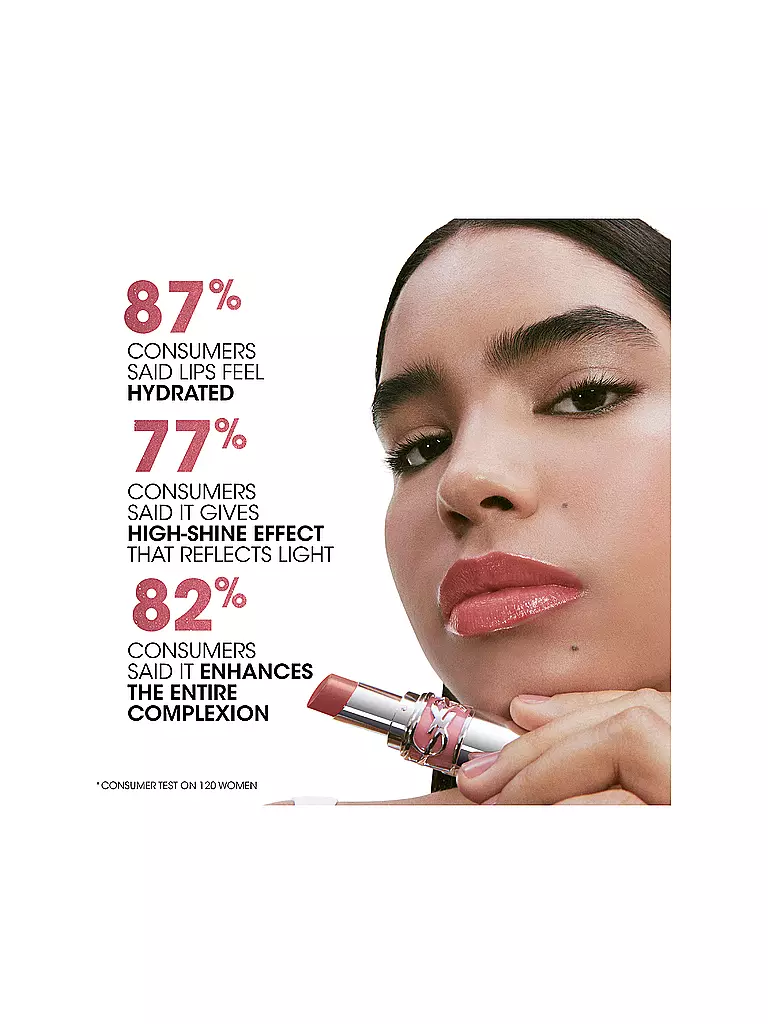 YVES SAINT LAURENT |  Loveshine Lippenstift (214 Wet Guave) | rosa