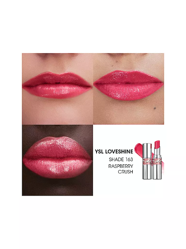 YVES SAINT LAURENT Loveshine Lippenstift (163 Rasperry Crush) pink