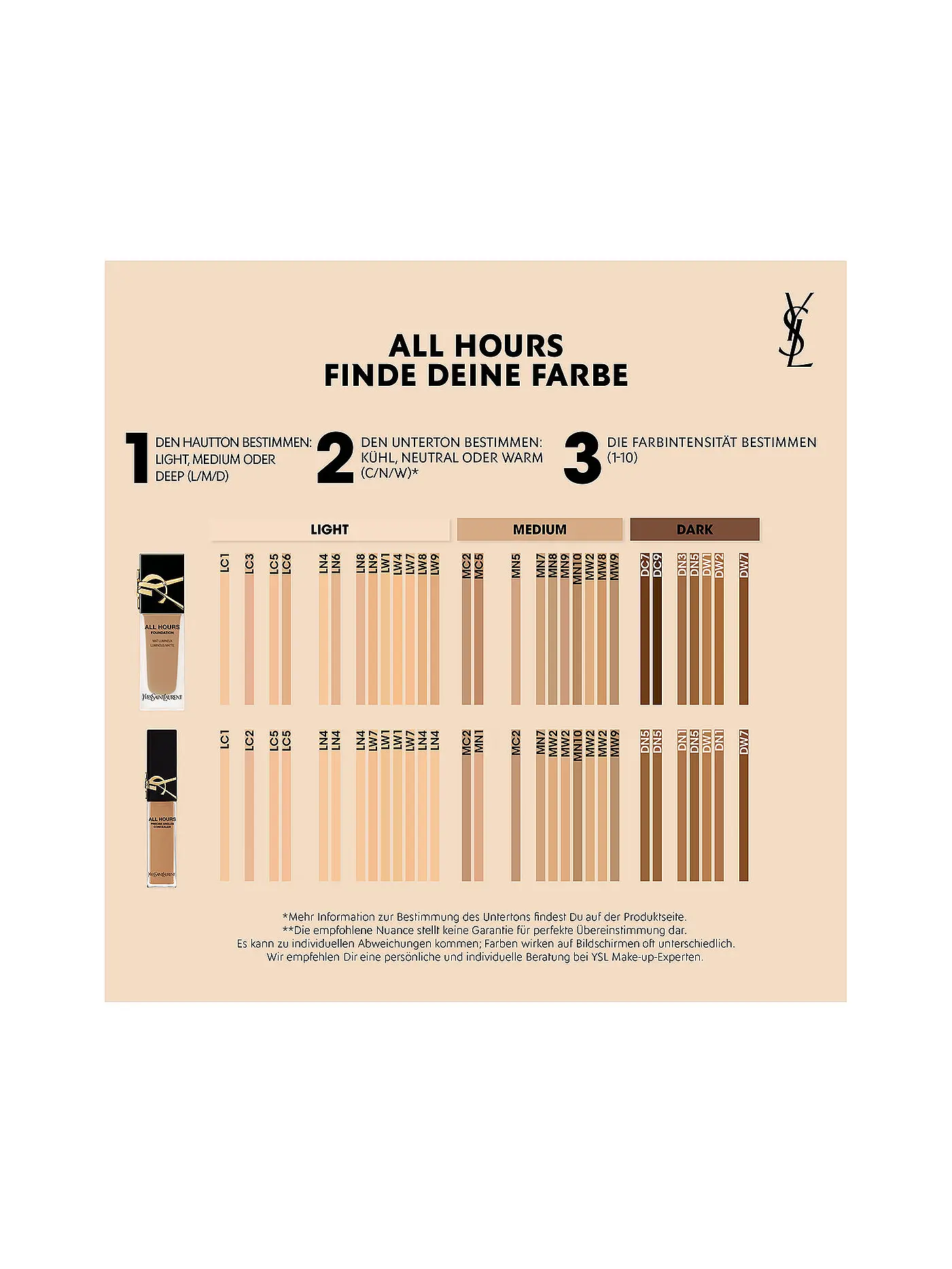 YVES SAINT LAURENT | All Hour Concealer (MW9) | hellbraun