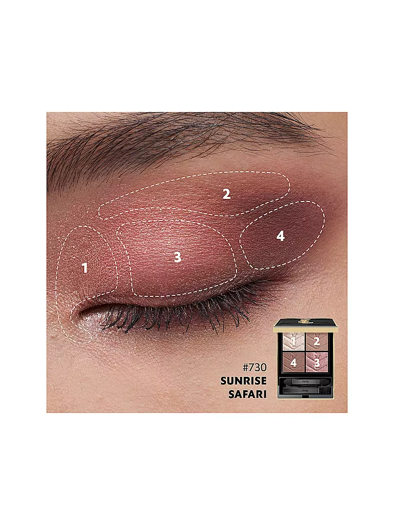 YVES SAINT LAURENT | Couture Mini Clutch Eyeshadow Palette (730 Sunrise Safari) | hellbraun