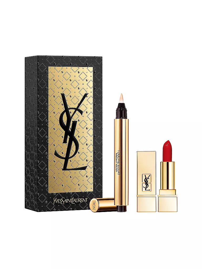 YVES SAINT LAURENT | Geschenkset - Touche Eclat 02 + Mini Rouge Pur Couture 01 Set | keine Farbe