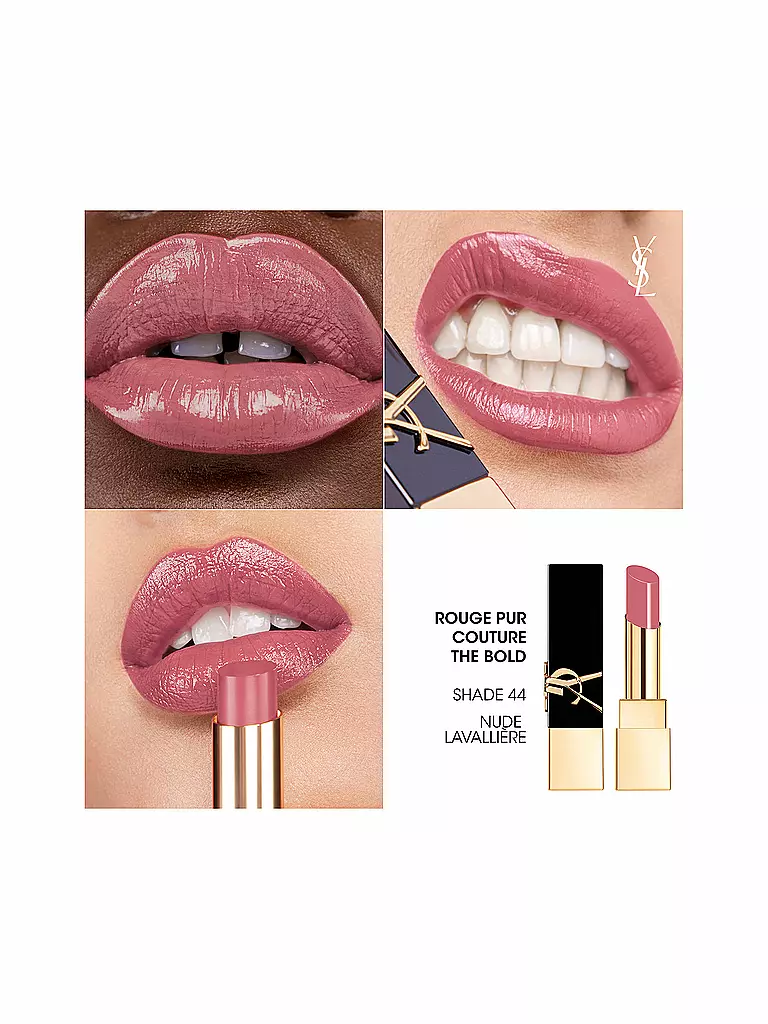 YVES SAINT LAURENT | Lippenstift - Rouge Pur Couture The Bold Nude (44 Nude Lavalliere) | dunkelrot