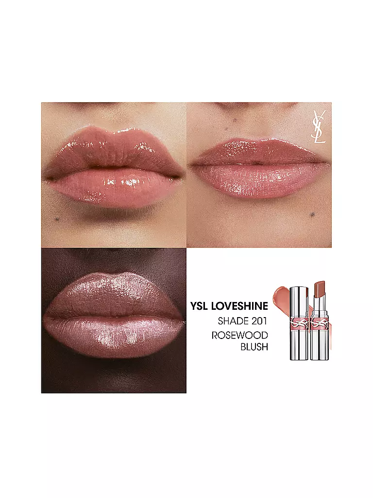 YVES SAINT LAURENT | Loveshine Lippenstift (201 Rosewood Blush) | rosa