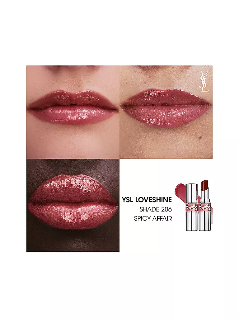 YVES SAINT LAURENT | Loveshine Lippenstift (206 Shin Affair) | rosa