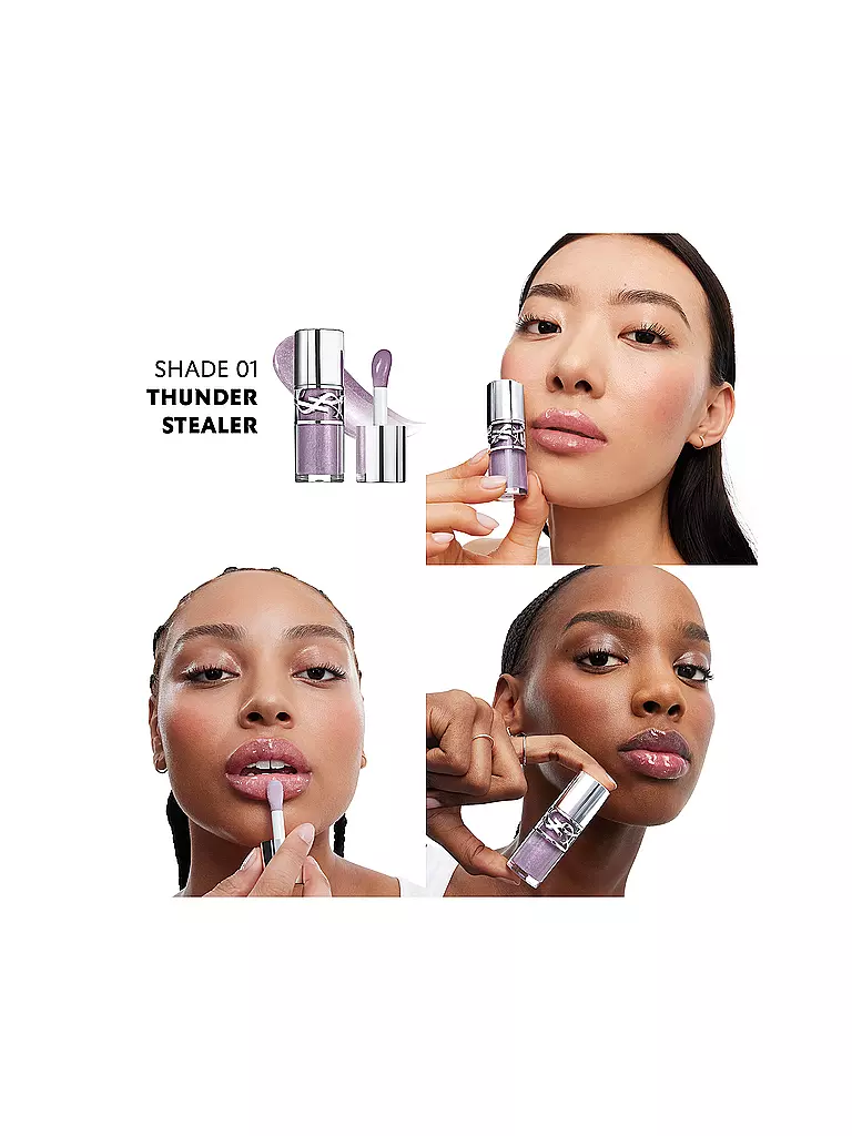 YVES SAINT LAURENT | Loveshine Plumping Lip Oil Gloss (1 Thunder Stealer) | dunkelrot
