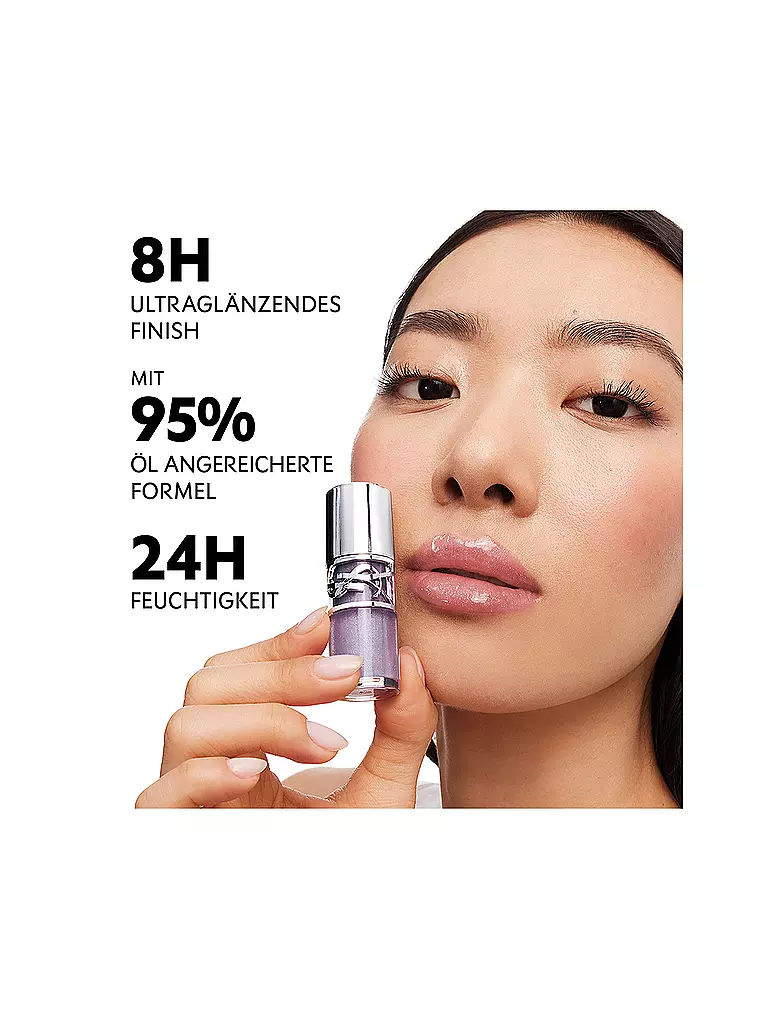 YVES SAINT LAURENT | Loveshine Plumping Lip Oil Gloss (8 Purple Dream) | dunkelrot
