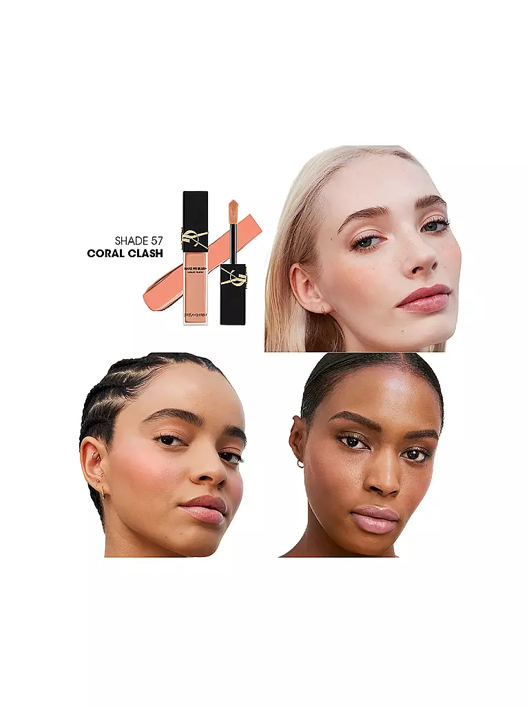 YVES SAINT LAURENT | Make Me Blush Liquid (57 Coral Clash) | koralle