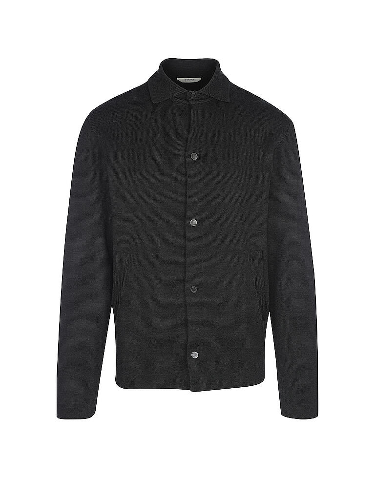 Z-ZEGNA | Overshirt - Strickjacke | schwarz