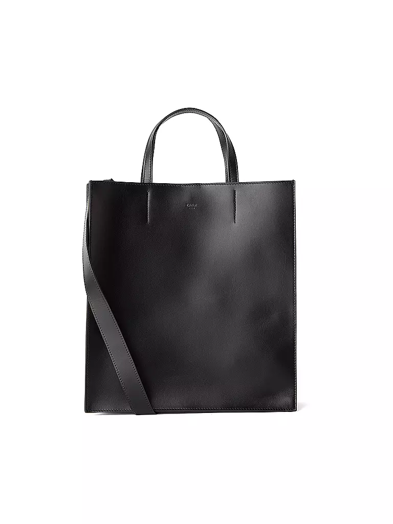 ZAMT | Ledertasche - Shopper FINCH | schwarz