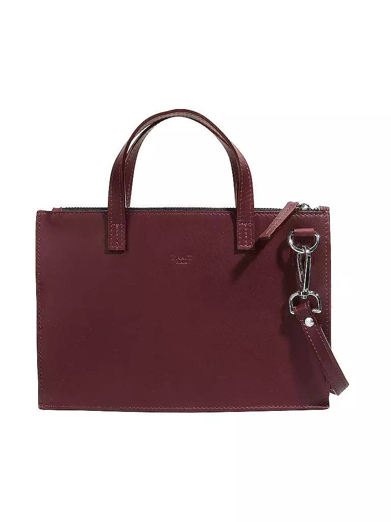 ZAMT | Ledertasche - Umhängetasche Leyan Bordeaux | rot