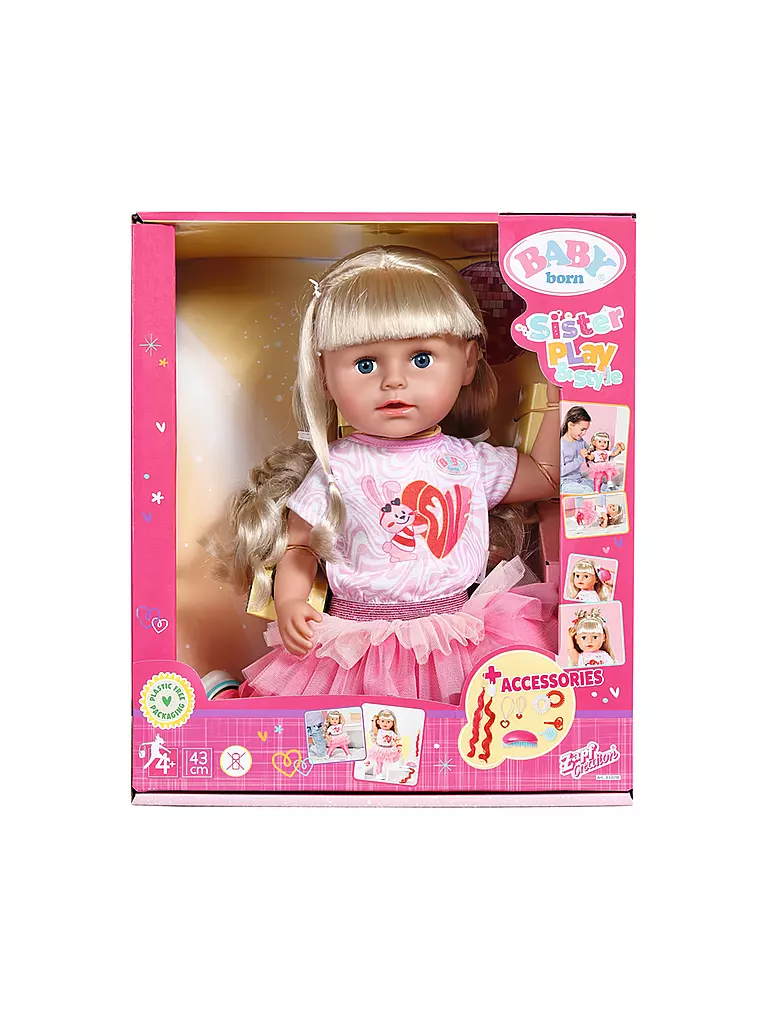 ZAPF CREATION | Baby Born Sister Play&Style | keine Farbe
