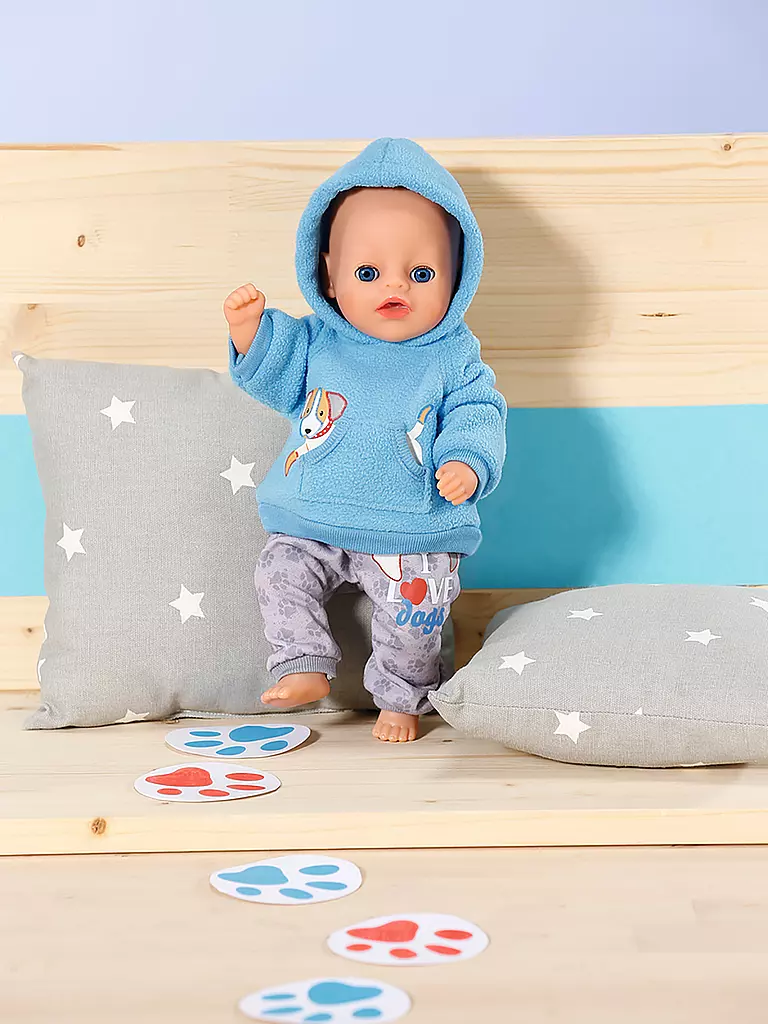 ZAPF CREATION | Dolly Moda Sport-Outfit Blau 30cm aus Pulli und Hose | keine Farbe