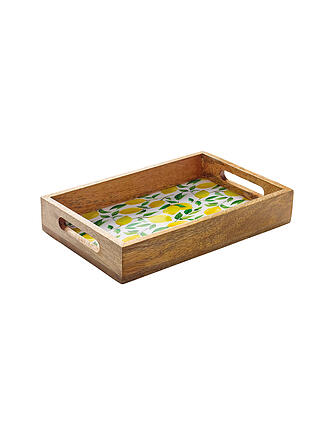 ZASSENHAUS | Tablett 30x20cm LEMON MANGO Gelb/Gruen