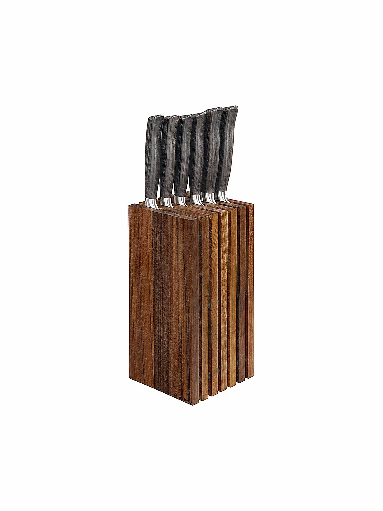 ZASSENHAUS Messerblock 13x26cm Nussbaum braun