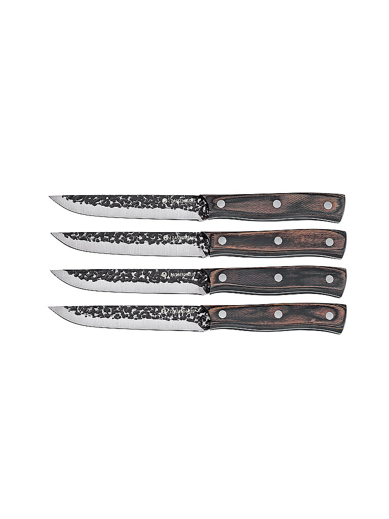 ZASSENHAUS Steakmesser Set 4tlg. HUNTER Pakkaholz  braun