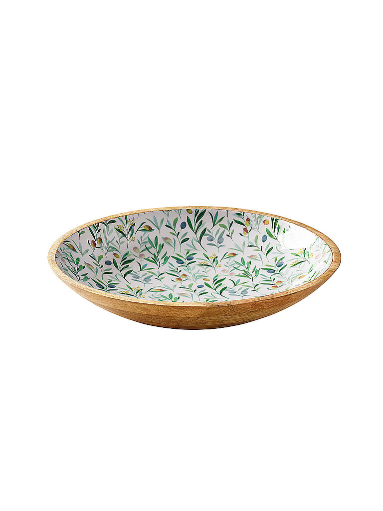 ZASSENHAUS Schale 30cm OLIVE MANGO Gelb/Gruen bunt