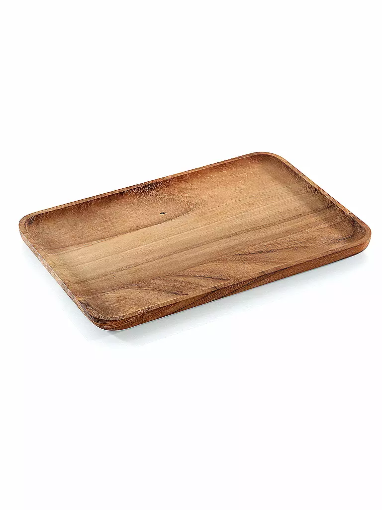 ZASSENHAUS | Holzbrett - Snackplatte, Akazie 35,5×23,5 cm | braun