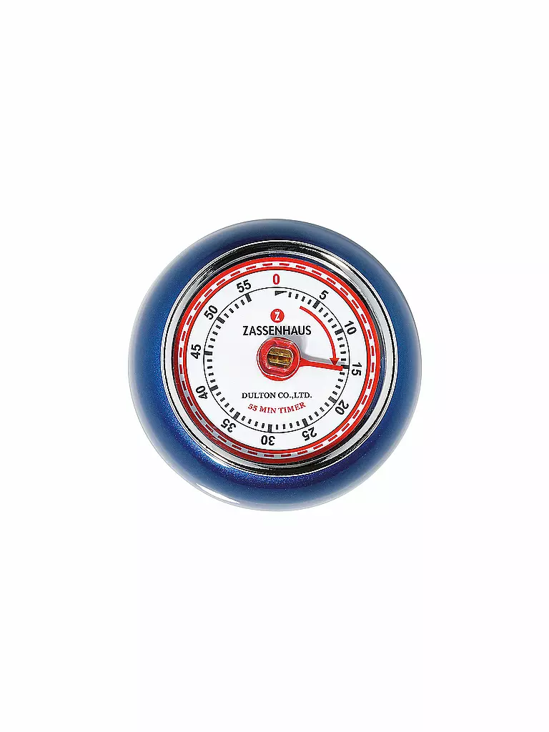 ZASSENHAUS | Küchentimer SPEED 7cm Metallic-Blue | blau