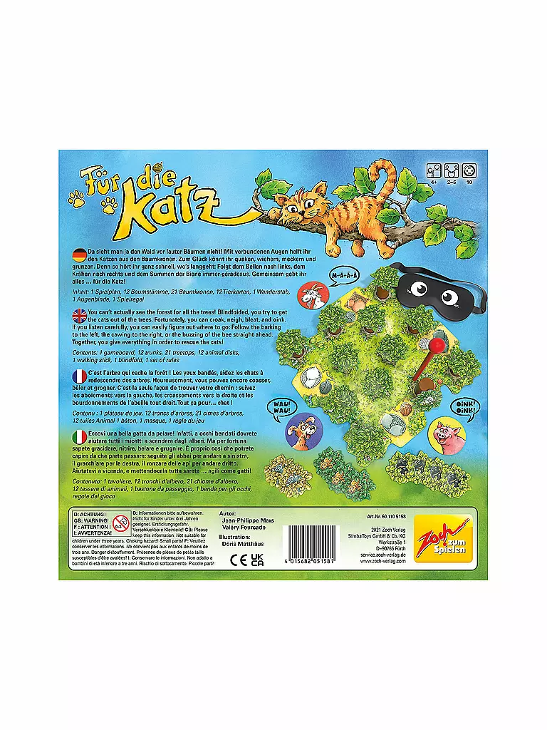 Wo Bekomme Ich Die Pille Für Die Katze ZOCH Brettspiel - Für die Katz keine Farbe