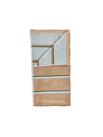 ZONE DENMARK | Handtuch SAUNA 50x100cm Camel/Ice Blue/Olive Green 