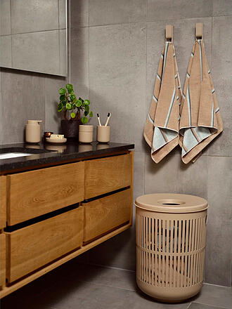 ZONE DENMARK | Handtuch SAUNA 50x100cm Camel/Ice Blue/Olive Green 