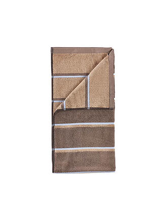 ZONE DENMARK | Duschtuch SAUNA 70x140cm Taupe/CamelskyBlue