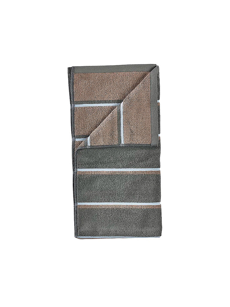 ZONE DENMARK Duschtuch SAUNA 70x140cm Olive Green/Taupe Blue Flog  olive