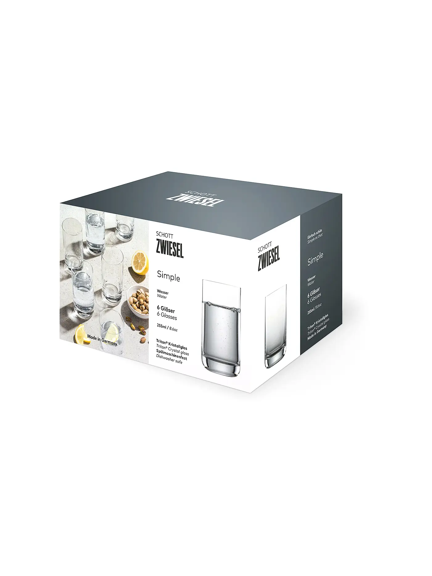 ZWIESEL GLAS | Wasserglas 6er Set SIMPLE 255ml | transparent