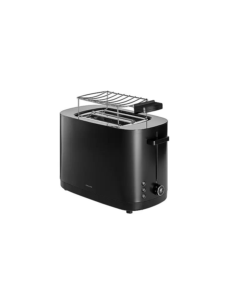 ZWILLING | ENFINIGY® Toaster 2 Scheiben Edelstahl 2 Schlitze kurz Schwarz  | schwarz