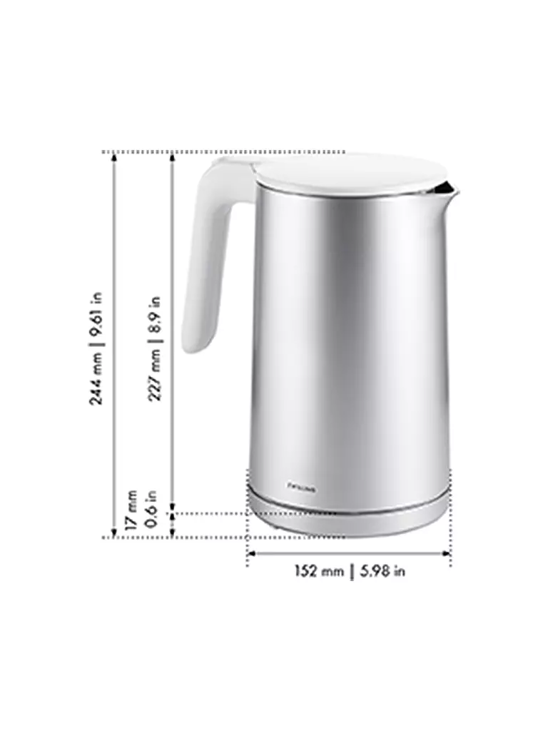 ZWILLING | ENFINIGY® Wasserkocher 1,5l Silber 53005-000-0 | silber