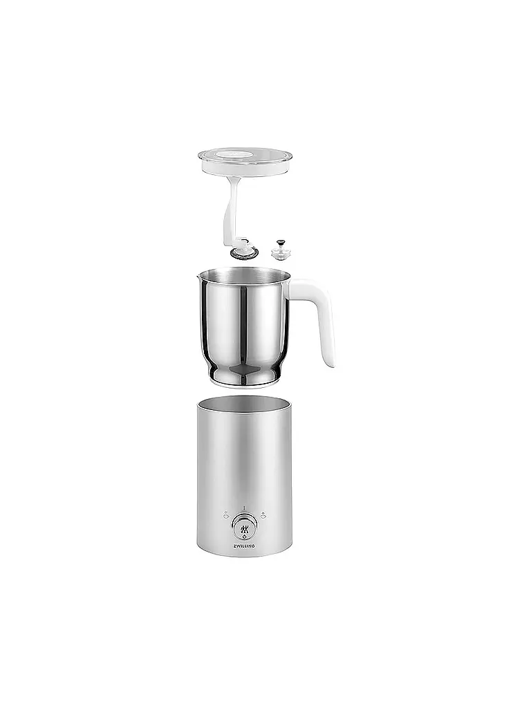 ZWILLING | Milchaufschäumer Enfinigy 200/400ml Edelstahl/Weiss | silber